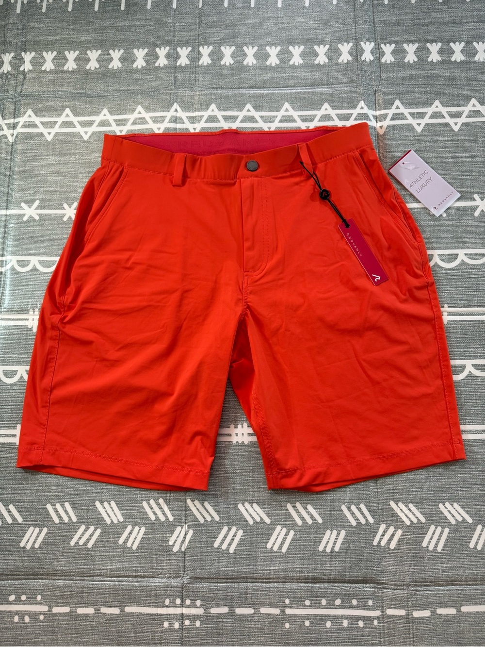 Redvanly Hanover Pull-On Shorts in Burnt Orange L/9” inseam